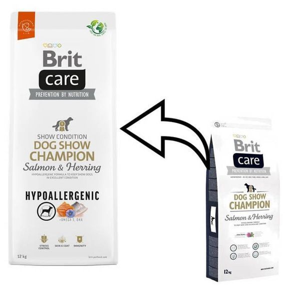 Brit Care Dog Show Champion 12 кг корм для виставкових собак (лосось і оселедець) 8532 фото