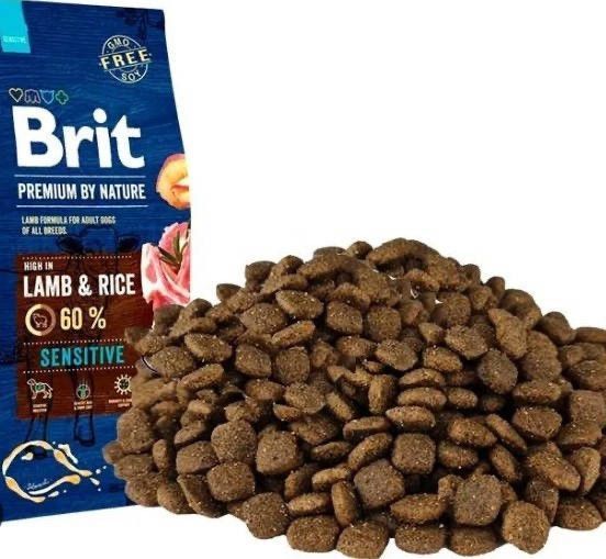 Корм для собак Brit Premium Sensitive Lamb 15 кг для чутливого травлення 7315 фото