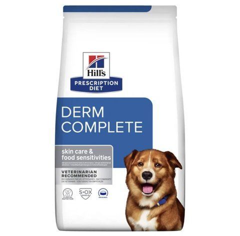 Hill&rsquo;s Prescription Diet Derm Complete 12 кг Сухий корм для собак при харчовій алергії та атопічному дерматиті 1122 фото