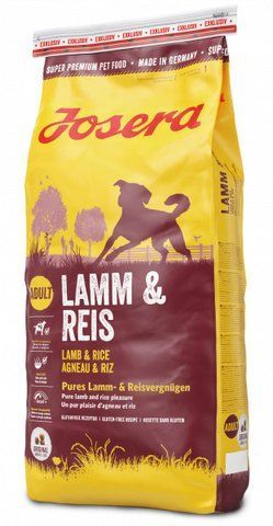 Сухий корм Josera Lamb and Rice для собак усіх порід з ягням та рисом 15 кг 1121 фото