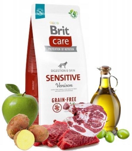 Brit Care Sensitive Venison & Potato 12 кг - гіпоалергенний корм для собак з олениною 99 фото
