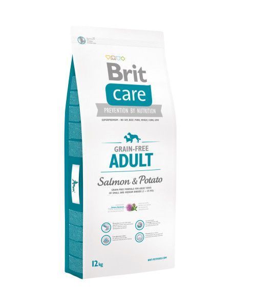 Brit Care GF Free Adult Salmon&Potato 12 кг для собак мелких и средних пород 100 фото