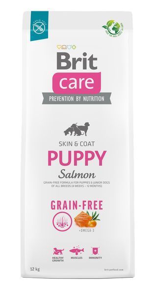 Brit Care Grain-free Puppy Salmon 12 кг для щенков всех пород с лососем 102 фото