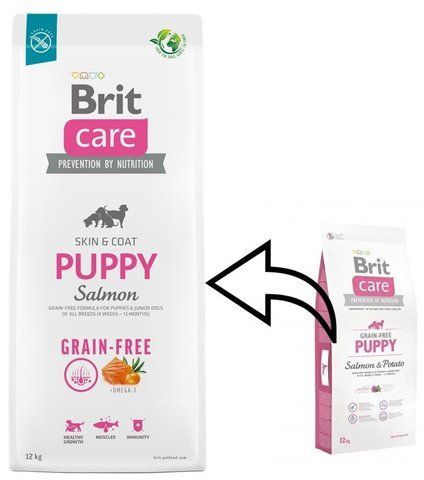 Brit Care Grain-free Puppy Salmon 12 кг для щенков всех пород с лососем 102 фото