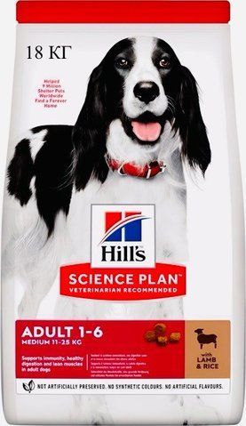 Сухий корм для собак Hill's Science Plan Canine Adult 1-6 Lamb&Rice &mdash; 18 кг 4226 фото
